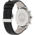 Shop Authentic Emporio Armani Gianni Chronograph Black Dial Black Leather Strap Watch For Men - AR0397 - Luxxuri