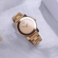 Shop Authentic Movado Bold Rose Gold Dial Rose Gold Steel Strap Watch For Women - 3600335 - Luxxuri