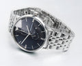 Shop Authentic Emporio Armani Gianni Chronograph Blue Dial Silver Steel Strap Watch For Men - AR1648 - Luxxuri