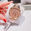Shop Authentic Guess Duchees Quartz Rose Gold Dial Rose Gold Steel Strap Watch For Women - GW0558L3 - Luxxuri