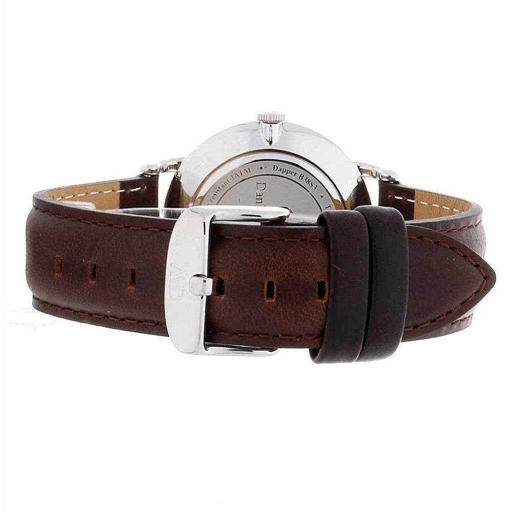 Shop Authentic Daniel Wellington Dapper Bristol White Dial Brown Leather Strap Watch For Women - DW00100090 - Luxxuri