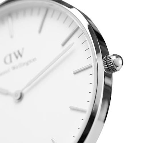 Shop Authentic Daniel Wellington Classic Glasgow White Dial Two Tone NATO Strap Unisex Watch - DW00100047 - Luxxuri