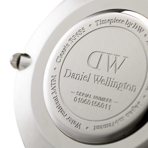 Shop Authentic Daniel Wellington Classic Glasgow White Dial Two Tone NATO Strap Unisex Watch - DW00100047 - Luxxuri
