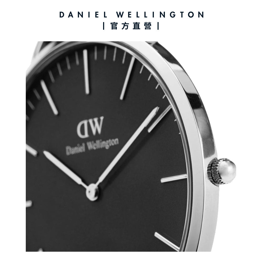 Shop Authentic Daniel Wellington Classic Cornwall Black Dial Black Nylon Strap Watch For Women - DW00100149 - Luxxuri