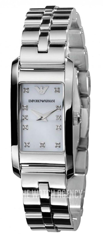 Shop Authentic Emporio Armani Donna Mother Of Pearl White Dial Silver Steel Strap Watch for Women - AR3167 - Luxxuri