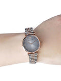 Shop Authentic Emporio Armani Gianni T Bar Grey Dial Two Tone Stainless Steel Watch For Women - AR1725 - Luxxuri