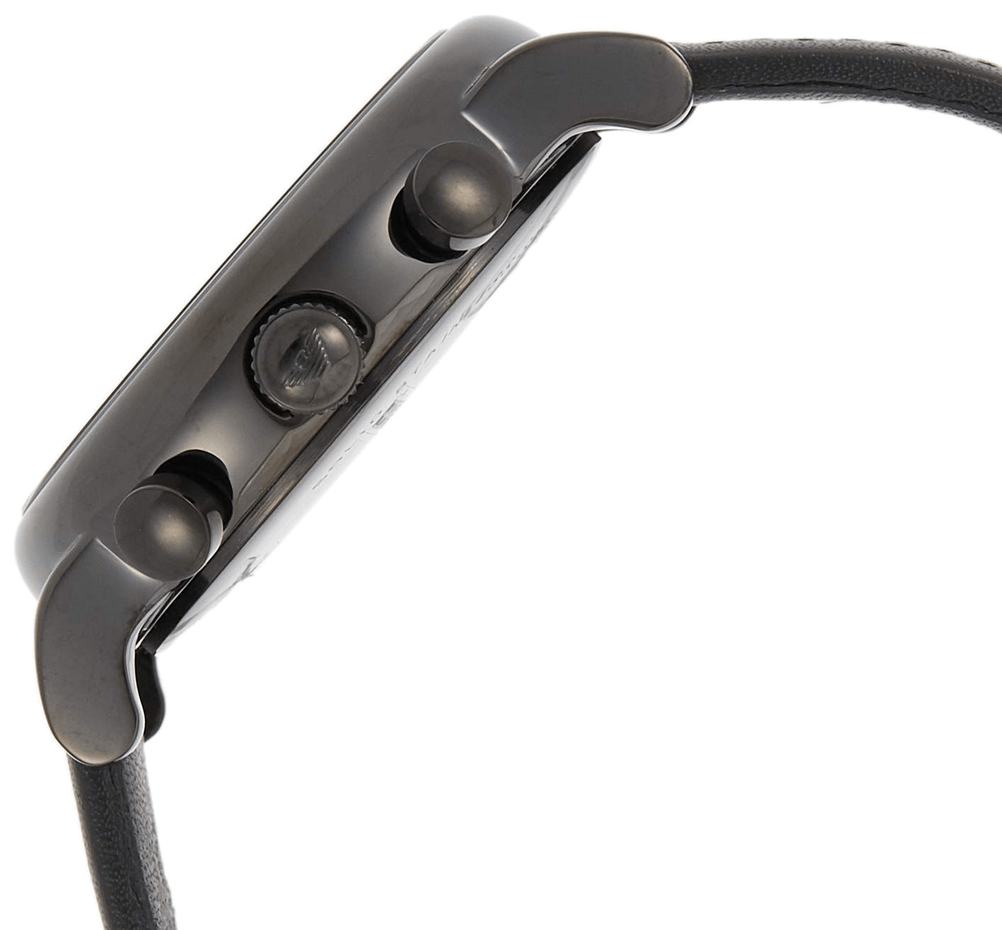 Shop Authentic Emporio Armani Luigi Chronograph Black Dial Black Leather Strap Watch For Men - AR1737 - Luxxuri