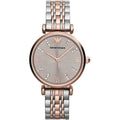 Shop Authentic Emporio Armani Gianni T Bar Grey Dial Two Tone Steel Strap Watch For Women - AR1841 - Luxxuri