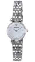 Shop Authentic Emporio Armani Gianni Blue Dial Silver Steel Strap Watch For Women - AR1961 - Luxxuri