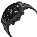 Shop Authentic Emporio Armani Sport Chronograph Black Dial Black Mesh Bracelet Watch For Men - AR1968 - Luxxuri