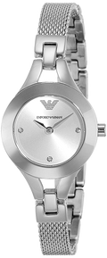 Shop Authentic Emporio Armani Quartz Silver Dial Silver Steel Strap Watch For Women - AR7361 - Luxxuri