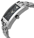 Shop Authentic Emporio Armani Classic Black Dial Silver Stainless Steel Watch For Women - AR0157 - Luxxuri