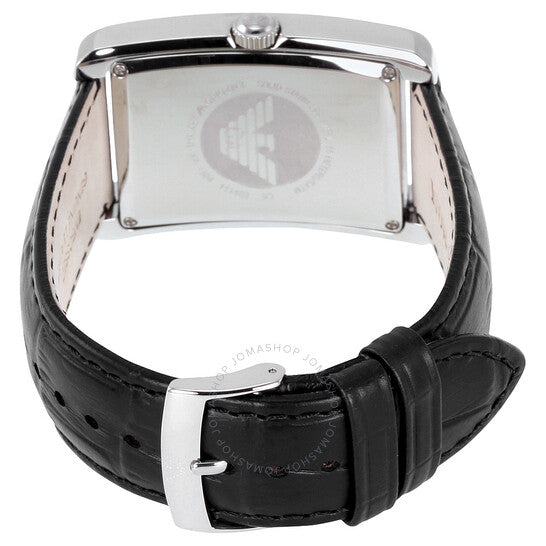 Shop Authentic Emporio Armani Classic Analog Black Dial Black Leather Strap Strap Watch For Men - AR1604 - Luxxuri