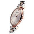 Shop Authentic Emporio Armani Gianni T Bar Grey Dial Two Tone Steel Strap Watch For Women - AR1840 - Luxxuri