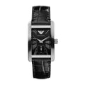 Shop Authentic Emporio Armani Classic Analog Black Dial Black Leather Strap Strap Watch For Men - AR1604 - Luxxuri