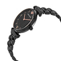 Shop Authentic Emporio Armani Gianni T Bar All Black Diamond Dial Watch For Women - AR11245 - Luxxuri