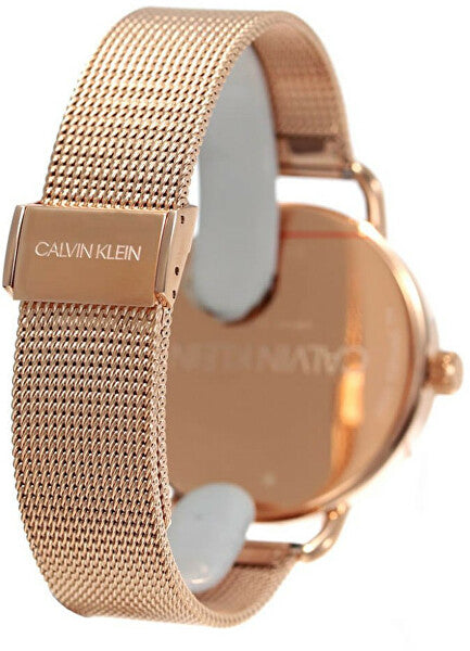 Shop Authentic Calvin Klein Even White Dial Rose Gold Mesh Bracelet Watch for Women - K7B21626 - Luxxuri