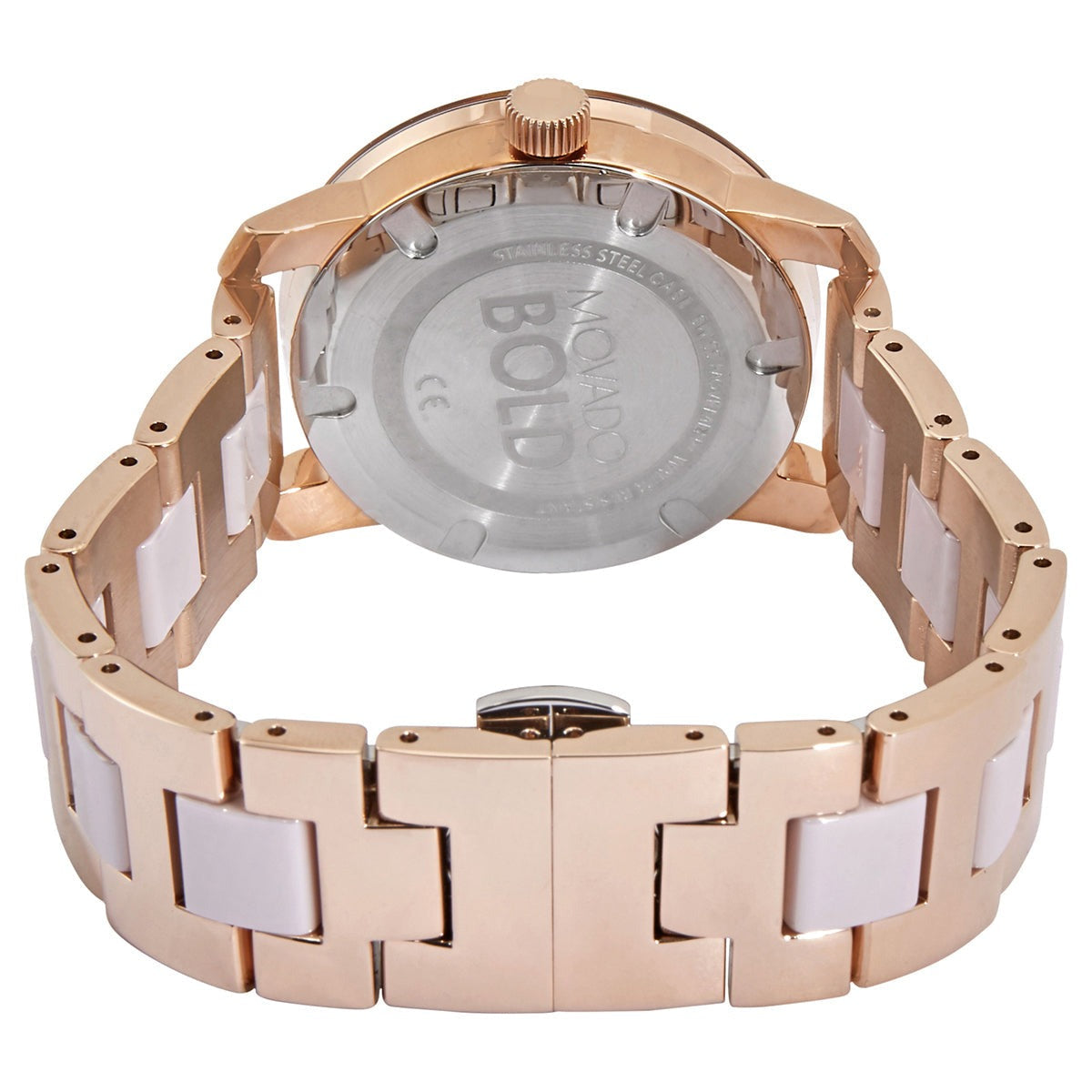 Shop Authentic Movado Bold Rose Gold Dial Two Tone Steel Strap Watch for Women - 3600639 - Luxxuri