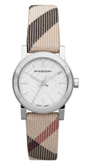 Shop Authentic Burberry The City Nova Silver Dial Brown Leather Strap Watch for Women - BU9212 - Luxxuri