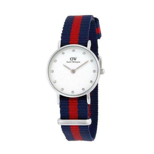 Shop Authentic Daniel Wellington Classy Oxford White Dial Two Tone Nylon Strap Watch For Women - DW00100072 - Luxxuri