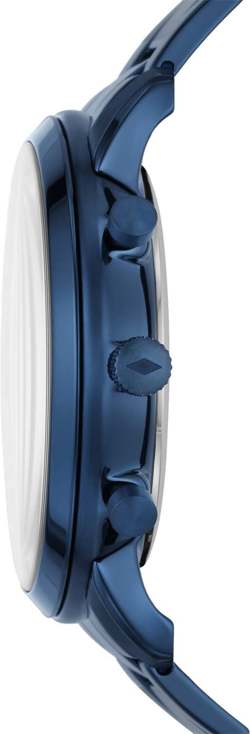 Fossil Neutra Chronograph Blue Dial Blue Steel Strap Watch for Men - FS5826