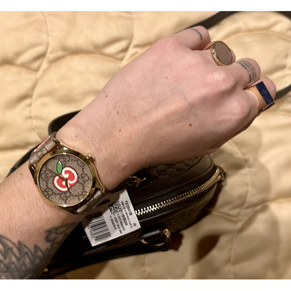 Shop Authentic Gucci G Timeless Quartz Brown Dial Brown Leather Strap Watch For Men - YA1264158 - Luxxuri