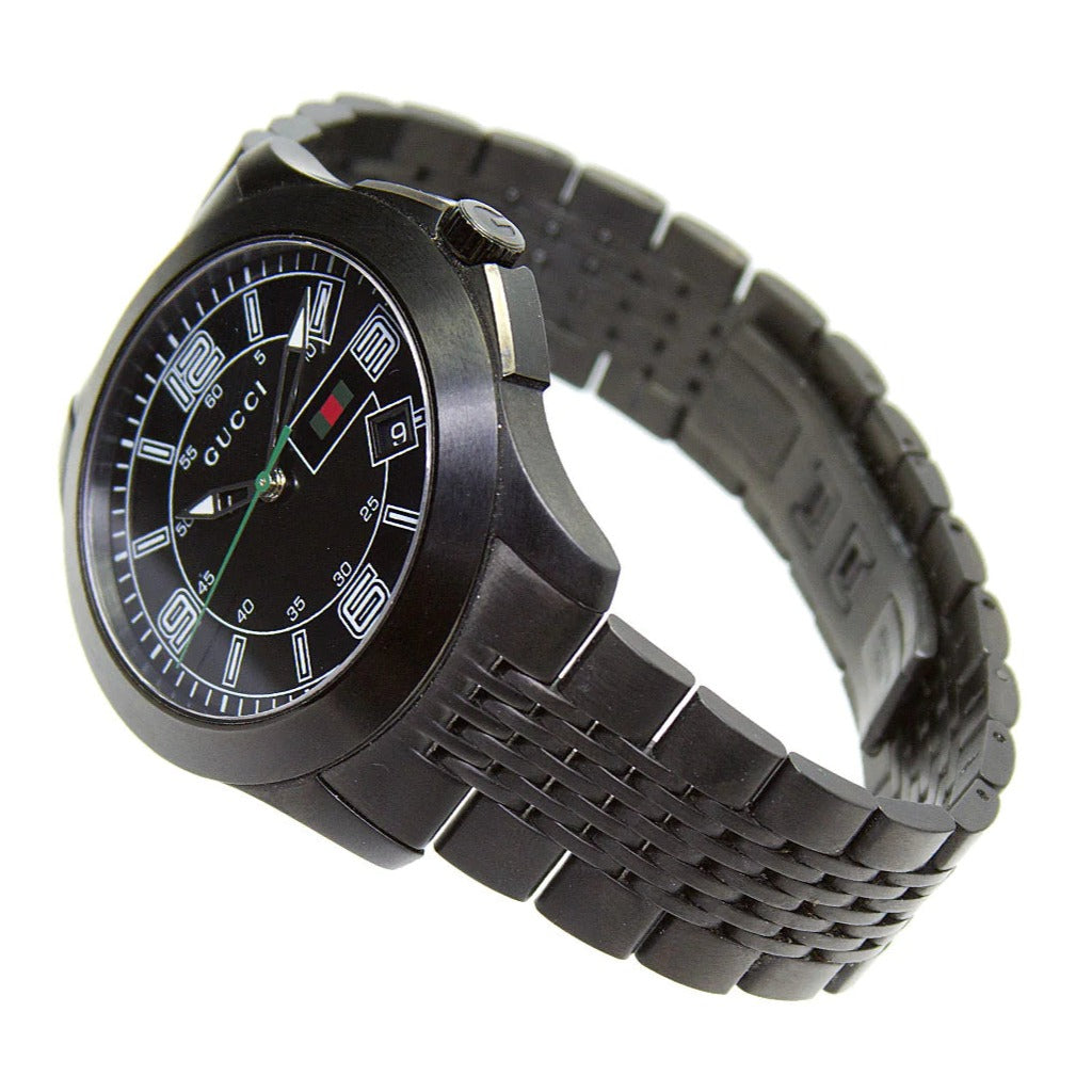 Shop Authentic Gucci G Timeless Black Dial Black Steel Strap Watch For Men - YA126202 - Luxxuri