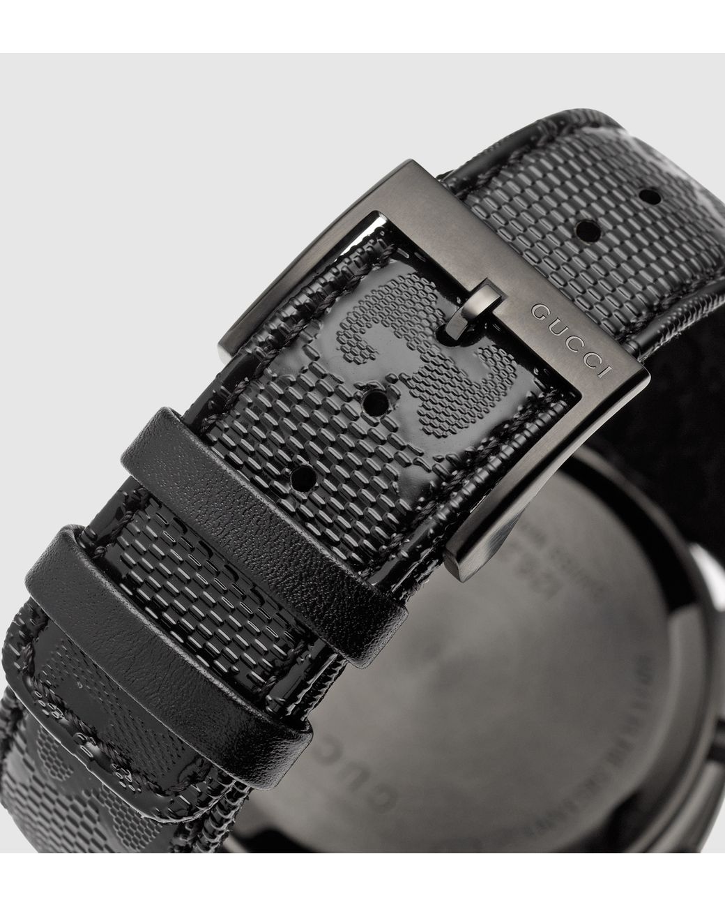 Shop Authentic Gucci G Timeless Quartz Chronograph Black Dial Black Leather Strap Watch For Men - YA126244 - Luxxuri