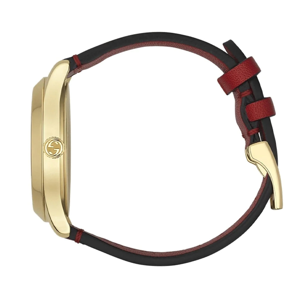Shop Authentic Gucci G Timeless Quartz Red Dial Red Leather Strap Watch For Women - YA1264054 - Luxxuri