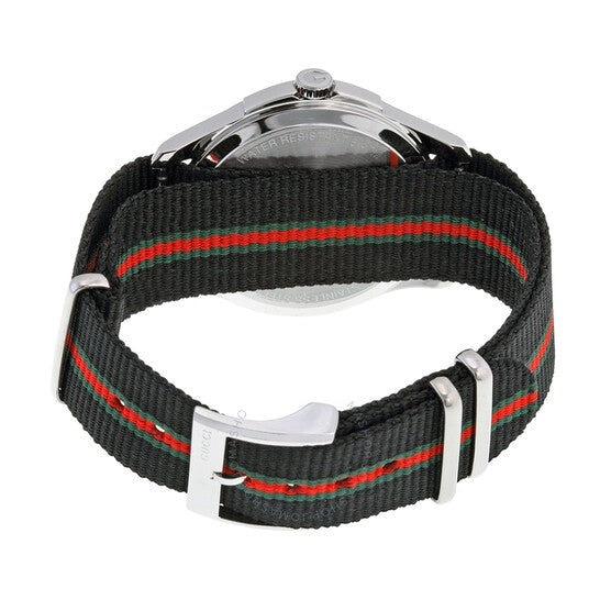 Shop Authentic Gucci G Timeless Analog Quartz Black Dial Black NATO Strap Watch For Men - YA126321 - Luxxuri