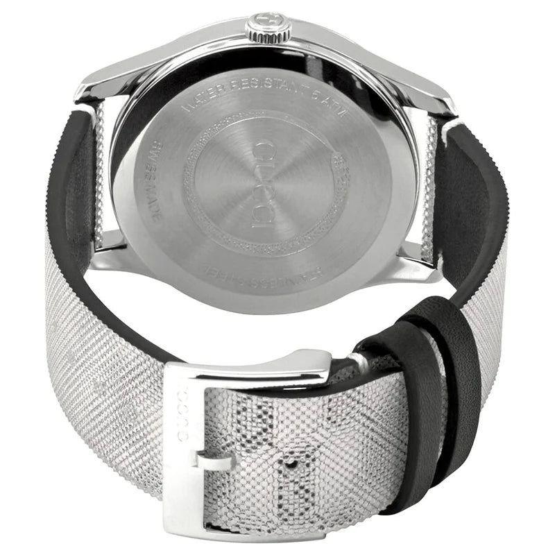 Shop Authentic Gucci G Timeless Quartz Grey Dial Grey Leather Strap Watch For Men - YA1264058 - Luxxuri