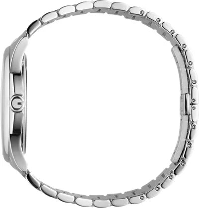 Shop Authentic Gucci G Timeless Quartz Brown Dial Silver Steel Strap Watch for Men - YA126317 - Luxxuri