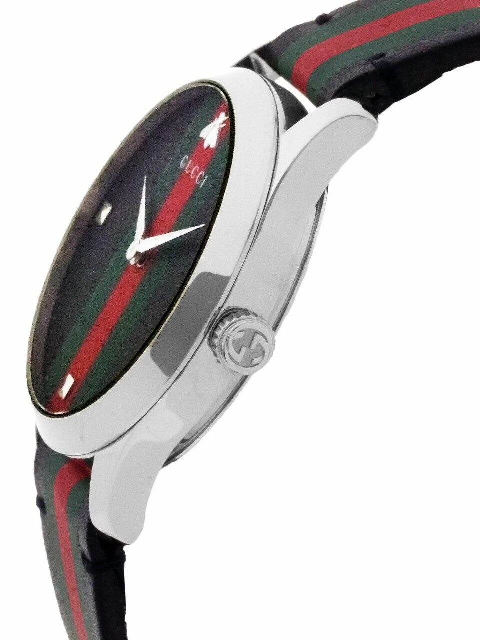 Shop Authentic Gucci G Timeless Quartz Black Dial Multicolored Black Leather Strap Watch For Men - YA1264079 - Luxxuri