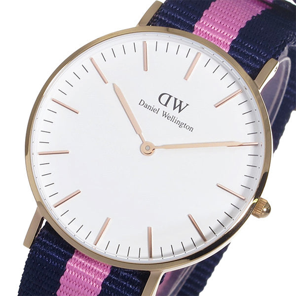 Shop Authentic Daniel Wellington Classic Winchester White Dial Three Tone Nylon Strap Watch For Women - DW00100033 - Luxxuri