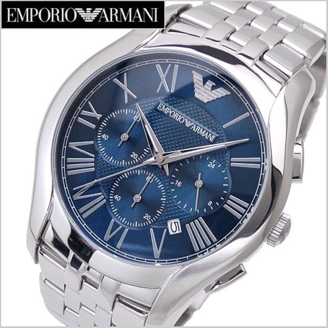 Shop Authentic Emporio Armani Classic Navy Blue Dial Stainless Steel Watch For Men - AR1787 - Luxxuri