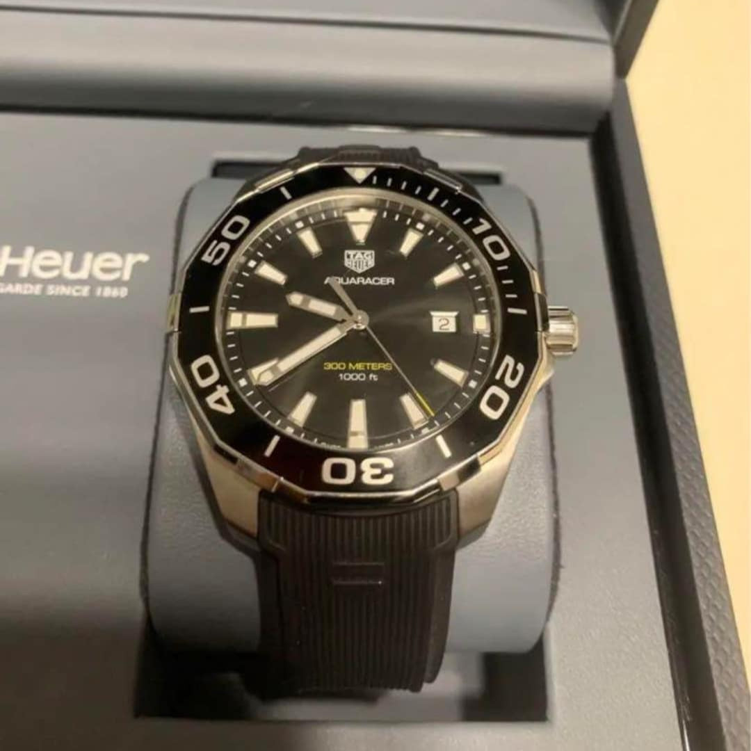 Tag Heuer Aquaracer Black Dial Watch for Men - WAY101A.FT6141
