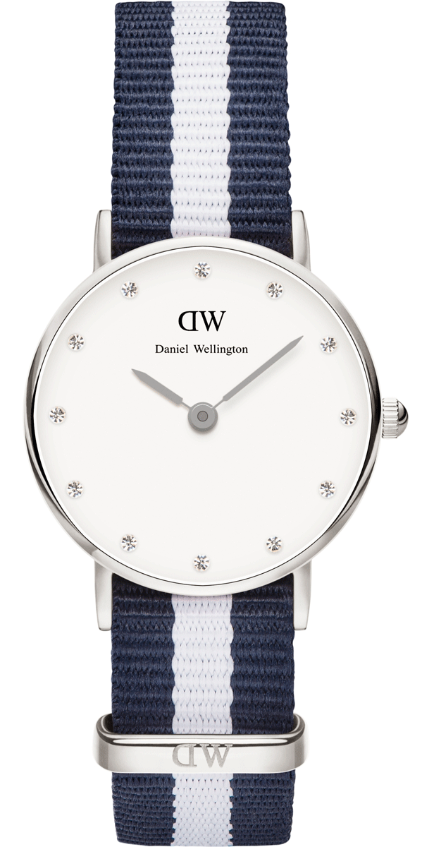 Shop Authentic Daniel Wellington Classy Glasgow White Dial Two Tone NATO Strap Watch For Women - DW00100074 - Luxxuri