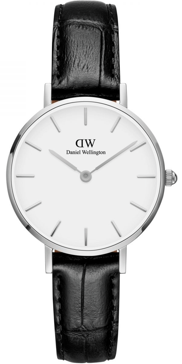 Shop Authentic Daniel Wellington Classic Petite Reading White Dial Black Leather Strap Watch For Women - DW00100241 - Luxxuri
