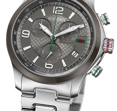 Shop Authentic Gucci G Timeless Chronograph Grey Dial Silver Steel Strap Watch For Men - YA126238 - Luxxuri
