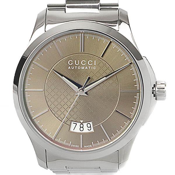 Shop Authentic Gucci G Timeless Automatic Brown Dial Silver Steel Strap Watch For Women - YA126431A - Luxxuri