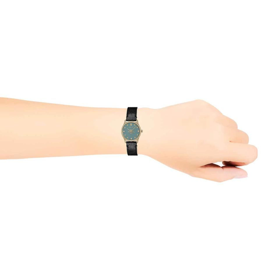 Shop Authentic Gucci G Timeless Quartz Blue Dial Black Leather Strap Watch For Men - YA1265018 - Luxxuri