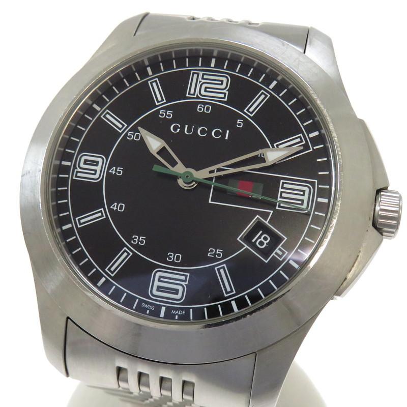 Shop Authentic Gucci G Timeless Black Dial Silver Steel Strap Watch For Men - YA126201 - Luxxuri