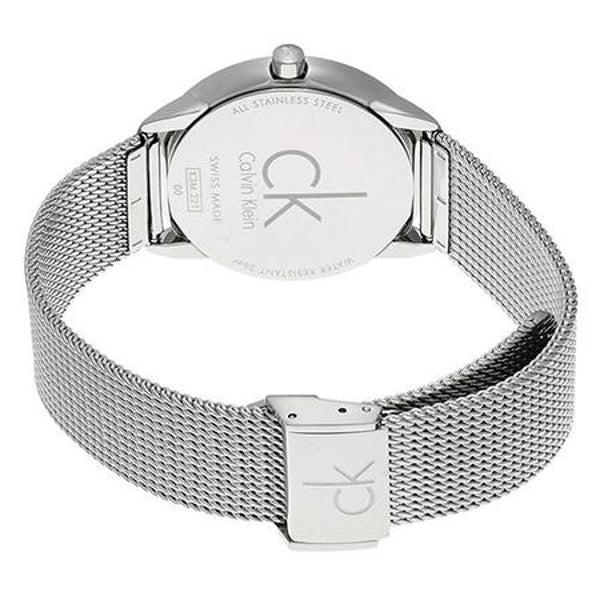 Shop Authentic Calvin Klein Minimal Grey Dial Silver Mesh Bracelet Watch for Women - K3M2212X - Luxxuri