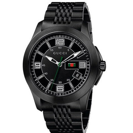 Shop Authentic Gucci G Timeless Black Dial Black Steel Strap Watch For Men - YA126202 - Luxxuri