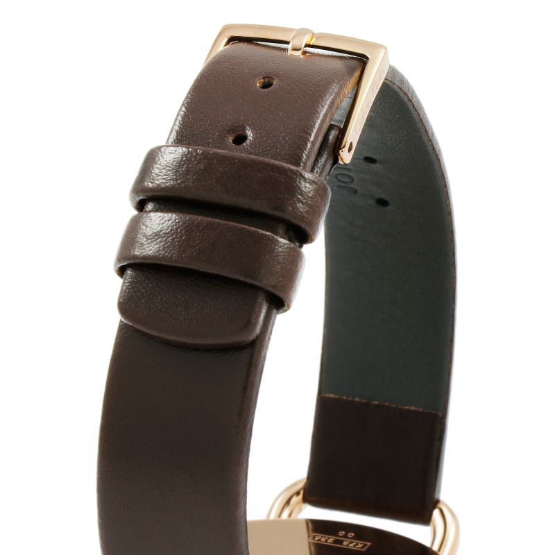 Shop Authentic Calvin Klein Even White Dial Brown Leather Strap Watch for Women - K7B236G6 - Luxxuri