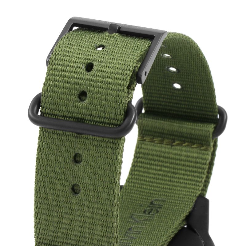 Shop Authentic Calvin Klein Tone Green Dial Green NATO Strap Watch for Men - K7K514WL - Luxxuri