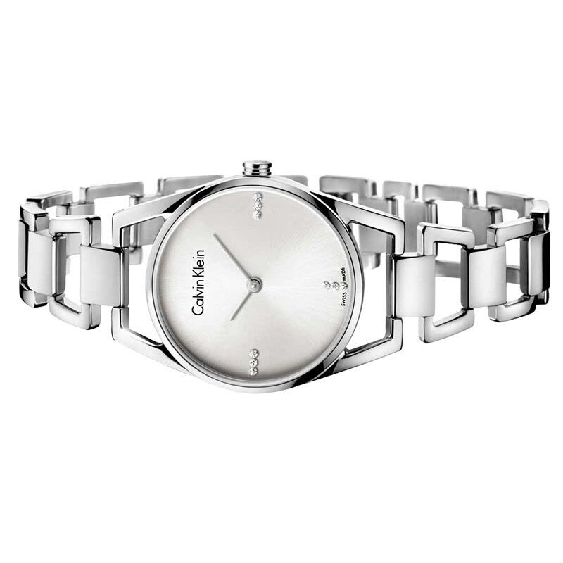 Shop Authentic Calvin Klein Dainty Diamonds Silver Dial Sliver Steel Strap Watch for Women - K7L2314T - Luxxuri