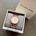 Shop Authentic Michael Kors Argyle Quartz Rose Gold Dial Rose Gold Steel Strap Watch For Women - MK3156 - Luxxuri