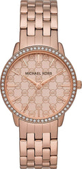Shop Authentic Michael Kors Argyle Quartz Rose Gold Dial Rose Gold Steel Strap Watch For Women - MK3156 - Luxxuri