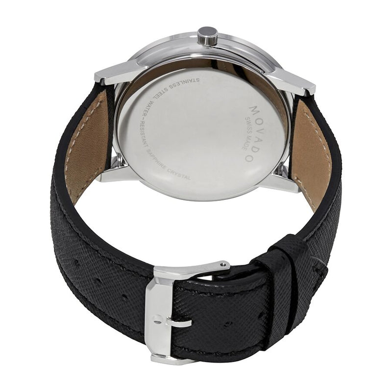 Shop Authentic Movado Museum Classic Blue Dial Black Leather Strap Watch for Men - 0607197 - Luxxuri
